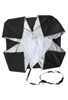 Paracaídas Resistencia Negro-Plateado Body Sculpture