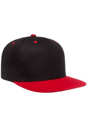 GORRA FLEXFIT SNAPBACK NEGRO/ROJO 6089MT