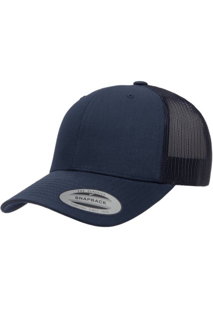 Gorra Flexfit 6606 Retro Trucker Azul Oscuro