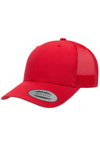 Gorra Flexfit 6606 Retro Trucker Rojo