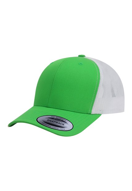 Gorra Flexfit 6606 Retro Trucker Verde/Blanco