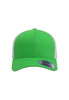 Gorra Flexfit 6606 Retro Trucker Verde/Blanco