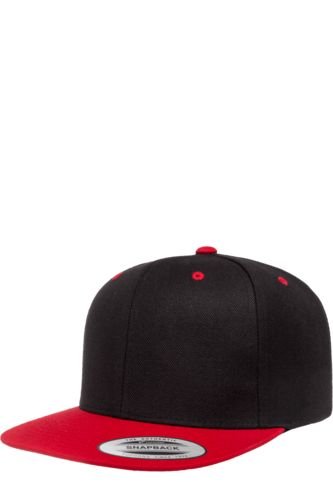 GORRA FLEXFIT SNAPBACK NEGRO/ROJO 6089MT FLEXFIT