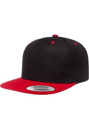 GORRA FLEXFIT SNAPBACK NEGRO/ROJO 6089MT