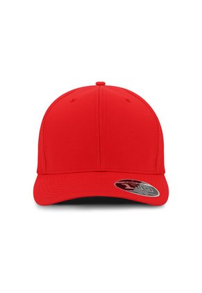 Gorra Flexfit 110 Tactel Velcro BK Rojo