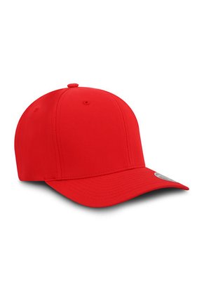 Gorra Flexfit 110 Tactel Velcro BK Rojo