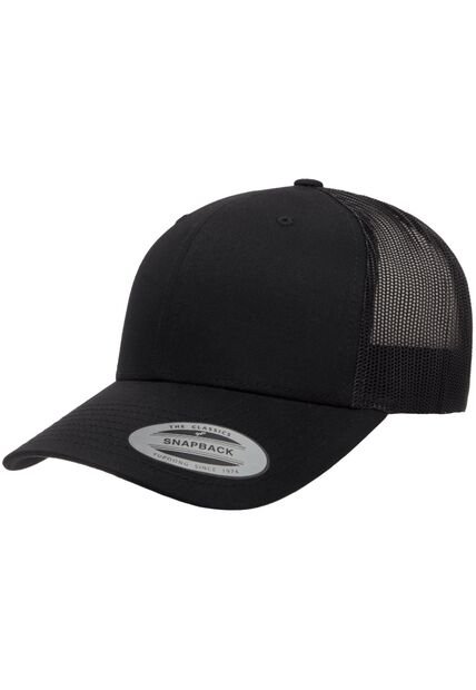 Gorra Flexfit 6606 Retro Trucker Negro