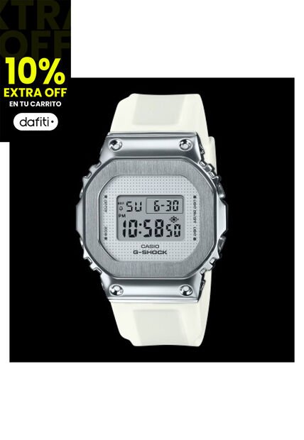 Reloj G-Shock Modelo GM-S5600SK-7DR Blanco Mujer