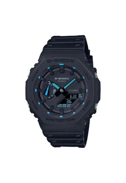 Reloj Para Hombre G-Shock Acento De Neon Ga-2100-1A2Dr Negro
