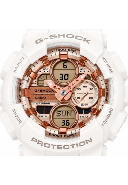 Reloj G-Shock Modelo GMA-S140PG-7ADR Blanco Mujer
