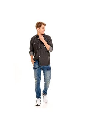 Marithe Francois Girbaud Camisa Manga Larga Para Hombre Girbaud