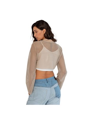 Marithe Francois Girbaud Top Para Mujer Epure Camiseta Manga Larga Girbaud