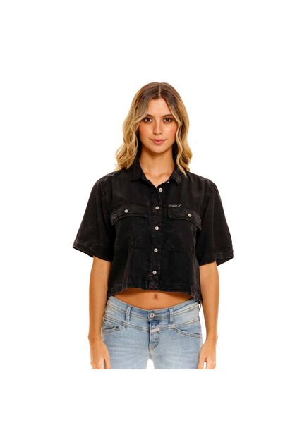 Marithe Francois Girbaud Camisa Manga Corta Para Mujer Flâneur  Girbaud