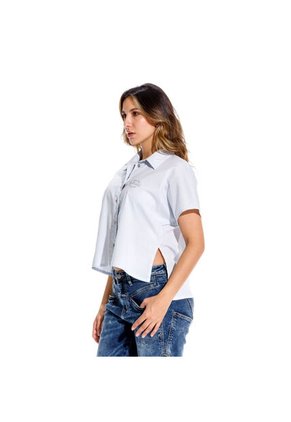 Marithe Francois Girbaud Camisa Manga Cortapara Mujer Sophie Girbaud