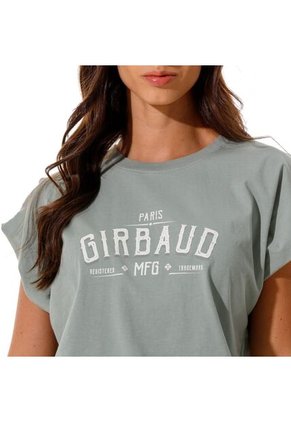 Marithe Francois Girbaud Camiseta Manga Sisa Para Mujer Stone Girbaud