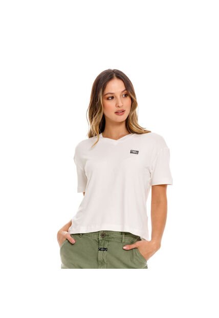 Marithe Francois Girbaud Camiseta Manga Corta Para Mujer Rosé Girbaud