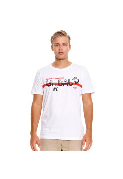 Marithe Francois Girbaud Camiseta Manga Corta Para Hombre Girbaud