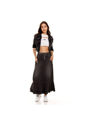 Marithe Francois Girbaud Falda Denim Para Mujer Violette Girbaud