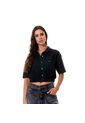 Marithe Francois Girbaud Camisa Manga Corta Denim Para Mujer Ailé Girbaud de MARITHE FRANCOIS GIRBAUD