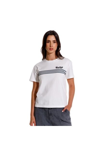 Marithe Francois Girbaud Camiseta Manga Corta Para Mujer Le Marithe Girbaud