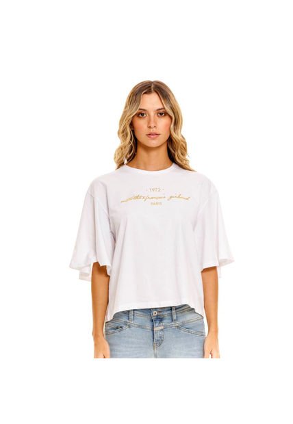 Marithe Francois Girbaud Camiseta Manga Corta Para Mujer  Girbaud