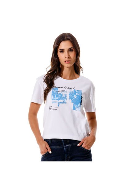 Marithe Francois Girbaud Camiseta Manga Corta Para Mujer Le-Marithé Girbaud