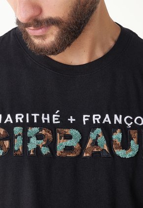 Camisa Negro-Blanco-Terracota MARITHE FRANCOIS GIRBAUD