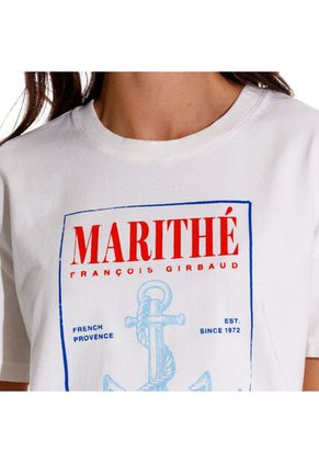 Marithe Francois Girbaud Camiseta Manga Corta Para Mujer Lueur Girbaud