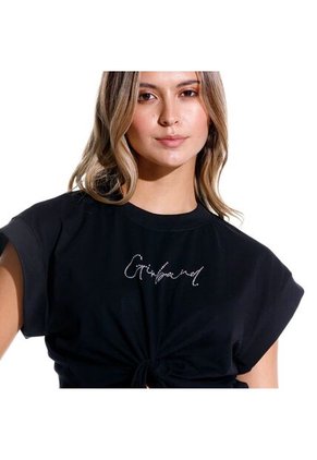 Marithe Francois Girbaud Camiseta Manga Corta Para Mujer Creme Girbaud