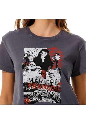 Marithe Francois Girbaud Camiseta Manga Corta Para Mujer Lueur Girbaud