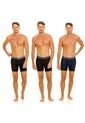 Marithe Francois Girbaud Boxer Tripack Negro/Azul Algodón-Licra Para Hombre Girbaud de MARITHE FRANCOIS GIRBAUD