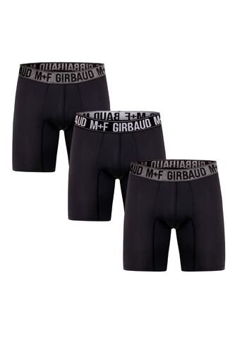 Marithe Francois Girbaud Boxer Tripack Negro Microfibra Para Hombre Girbaud MARITHE FRANCOIS GIRBAUD