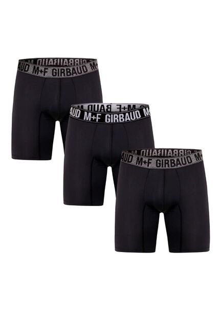 Marithe Francois Girbaud Boxer Tripack Negro Microfibra Para Hombre Girbaud