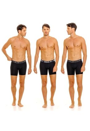 Marithe Francois Girbaud Boxer Tripack Negro Microfibra Para Hombre Girbaud