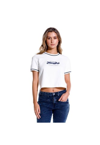 Marithe Francois Girbaud Camiseta Manga Corta Para Mujer Ethical Girbaud MARITHE FRANCOIS GIRBAUD