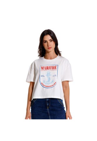 Marithe Francois Girbaud Camiseta Manga Corta Para Mujer Lueur Girbaud MARITHE FRANCOIS GIRBAUD