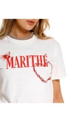 Marithe Francois Girbaud Camiseta Manga Corta Para Mujer Le Marithe Girbaud