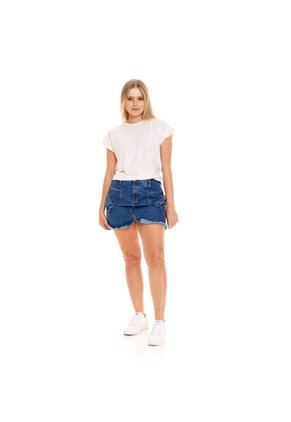 Marithe Francois Girbaud Falda Corta Denim Para Mujer Girbaud
