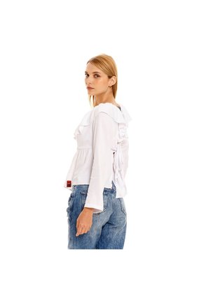 Marithe Francois Girbaud Camisa Manga Larga Para Mujer Camisa Girbaud