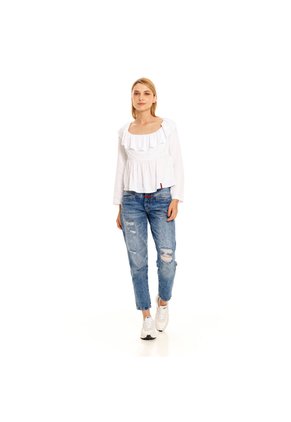 Marithe Francois Girbaud Camisa Manga Larga Para Mujer Camisa Girbaud