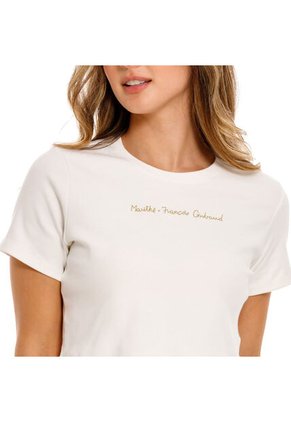 Marithe Francois Girbaud Camiseta Manga Corta Para Mujer Girbaud