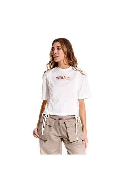 Marithe Francois Girbaud Camiseta Manga Corta Para Mujer Le Marithe Girbaud