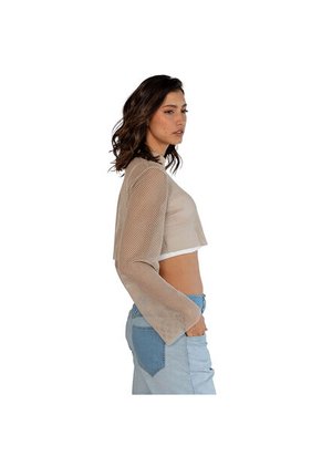 Marithe Francois Girbaud Top Para Mujer Epure  Camiseta Manga Larga Girbaud