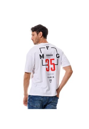 Marithe Francois Girbaud Camiseta Manga Corta Para Hombre Le-Monarque Girbaud