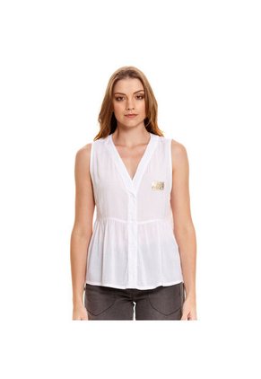 Marithe Francois Girbaud Camisa Manga Sisa Para Mujer Girbaud