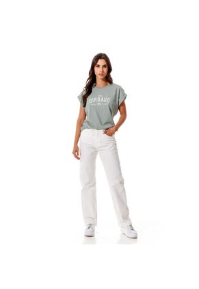 Marithe Francois Girbaud Camiseta Manga Sisa Para Mujer Stone Girbaud