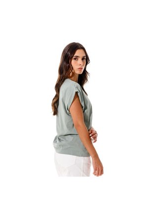 Marithe Francois Girbaud Camiseta Manga Sisa Para Mujer Stone Girbaud