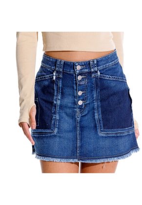 Marithe Francois Girbaud Falda Denim Para Mujer Reine Girbaud