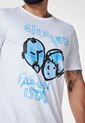 Camiseta Blanco-Celeste-Negro MARITHE FRANCOIS GIRBAUD de MARITHE FRANCOIS GIRBAUD