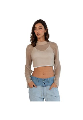 Marithe Francois Girbaud Top Para Mujer Epure Camiseta Manga Larga Girbaud
